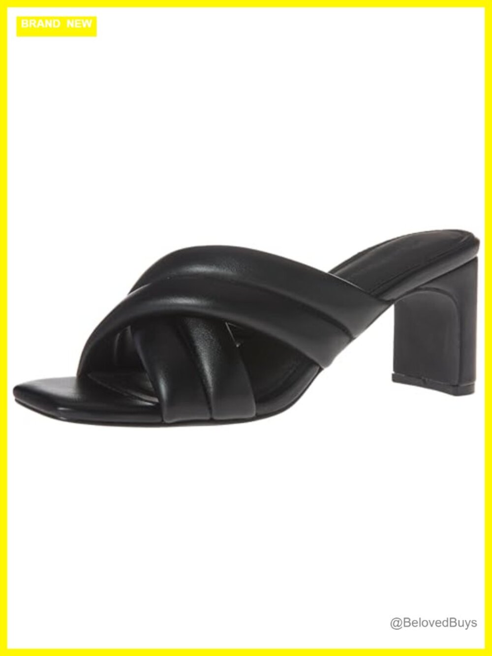 Women's Crossover Block Heeled Sandal with Memory Foam Insole